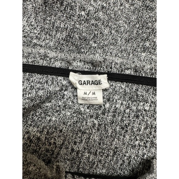 New Garage Women's M Off the Shoulder Bodysuit Long Sleeve Salt & Pepper Gray - Picture 9 of 9